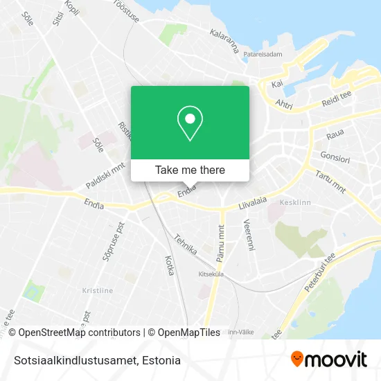 Карта Sotsiaalkindlustusamet