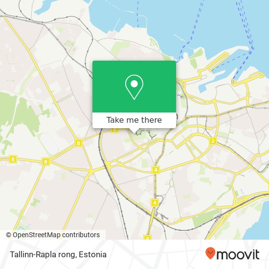 Карта Tallinn-Rapla rong