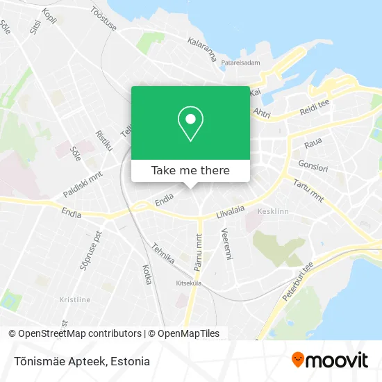Карта Tõnismäe Apteek