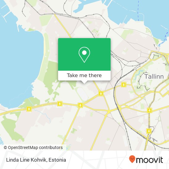 Карта Linda Line Kohvik