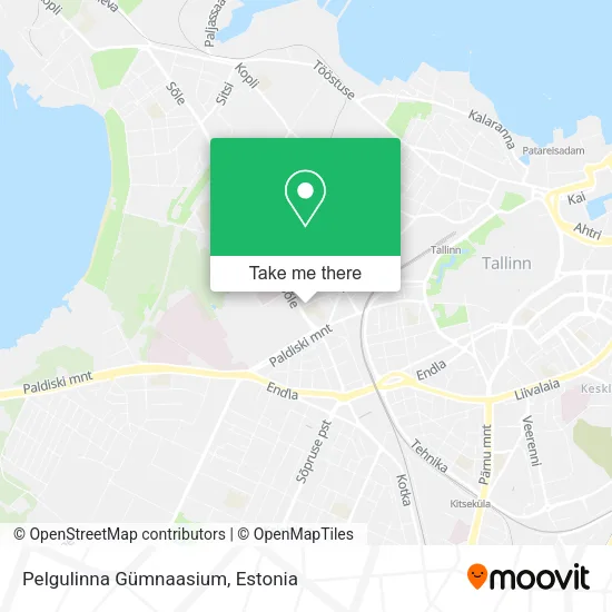 Карта Pelgulinna Gümnaasium