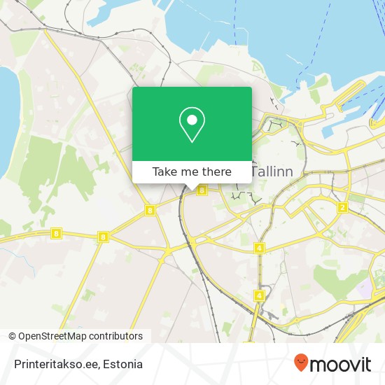 Printeritakso.ee map