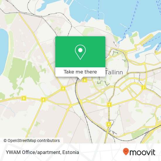 YWAM Office/apartment map