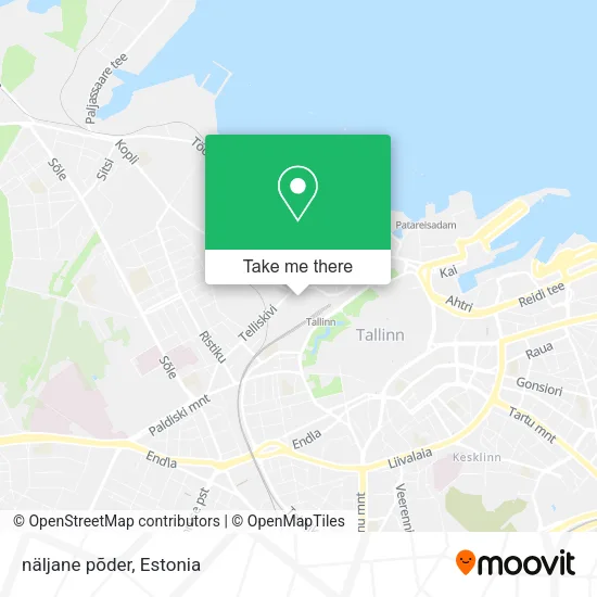 Карта näljane põder