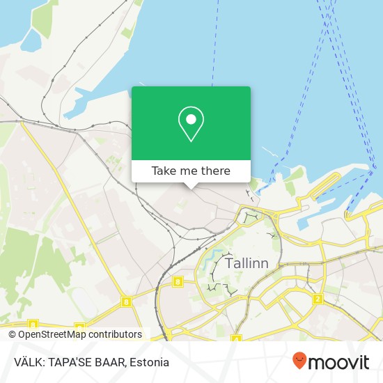Карта VÄLK: TAPA'SE BAAR