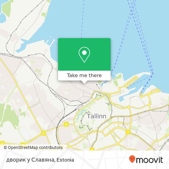 дворик у Славяна map