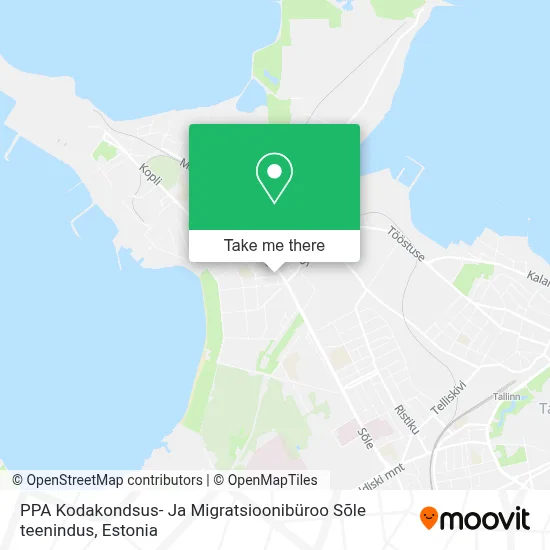 PPA Kodakondsus- Ja Migratsioonibüroo Sõle teenindus map