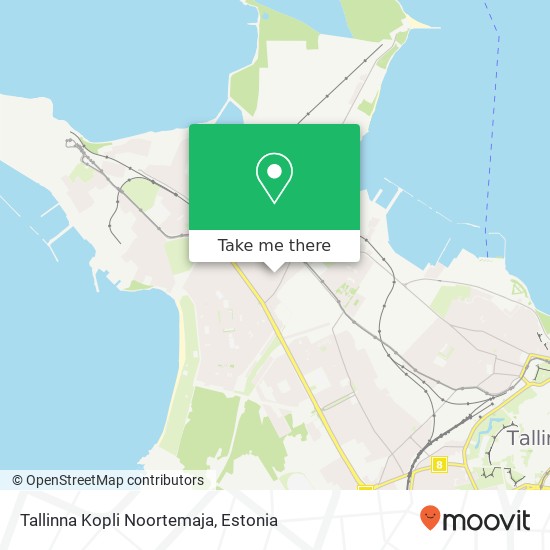 Карта Tallinna Kopli Noortemaja