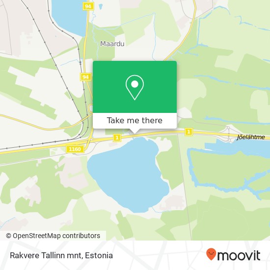 Rakvere Tallinn mnt map
