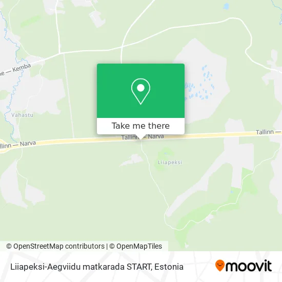 Карта Liiapeksi-Aegviidu matkarada START