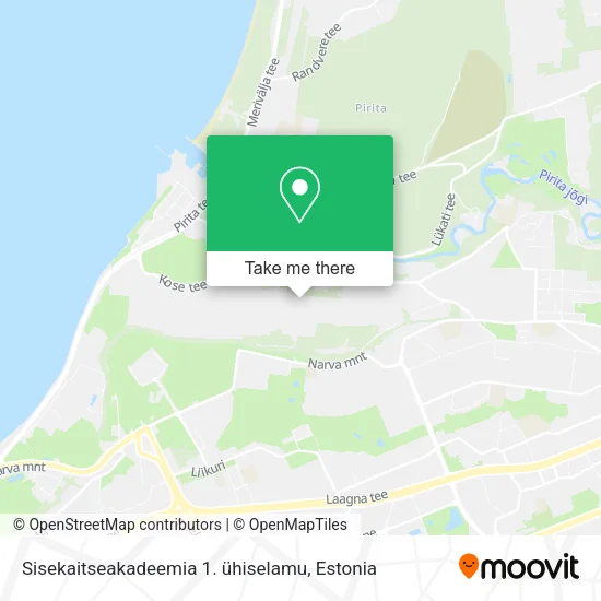Карта Sisekaitseakadeemia 1. ühiselamu