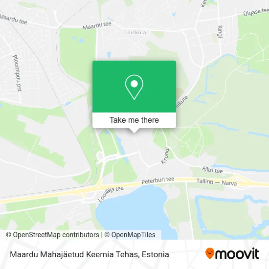 Карта Maardu Mahajäetud Keemia Tehas