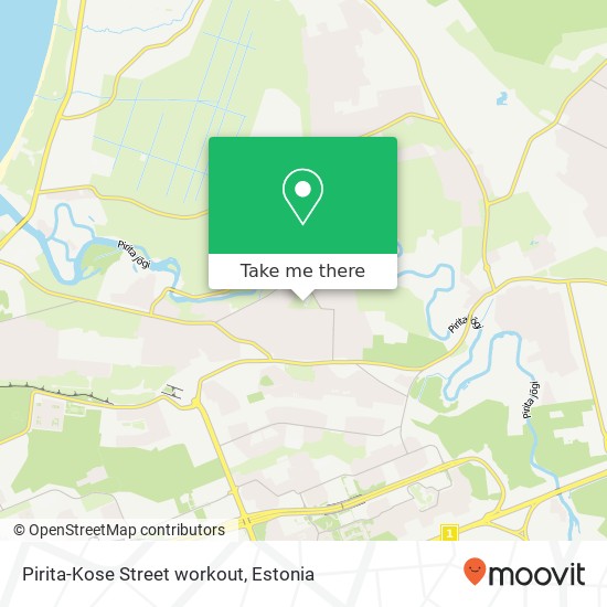 Pirita-Kose Street workout map