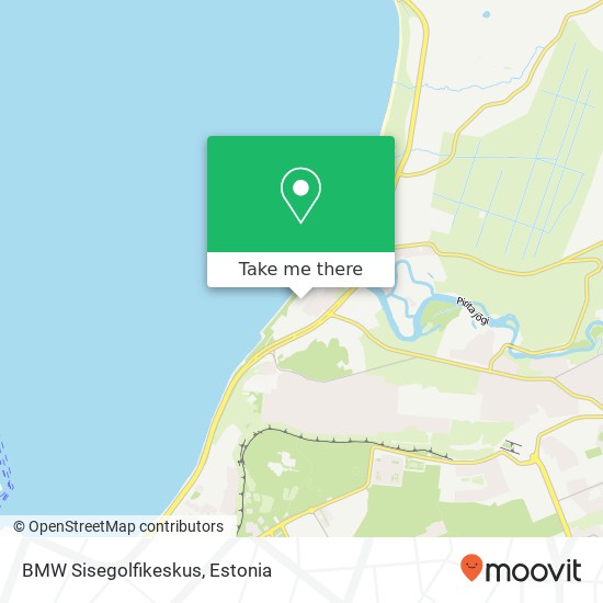 BMW Sisegolfikeskus map