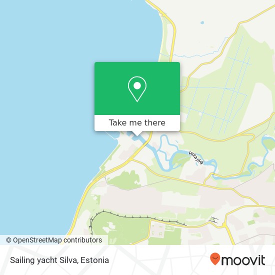 Sailing yacht Silva map