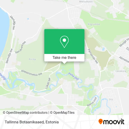 Карта Tallinna Botaanikaaed