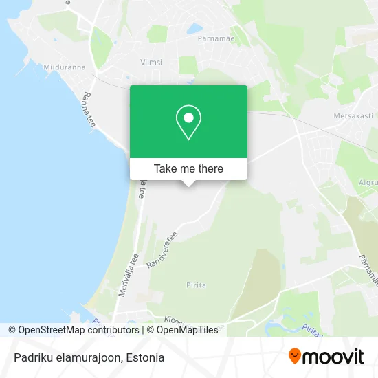 Карта Padriku elamurajoon