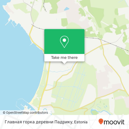 Главная горка деревни Падрику map