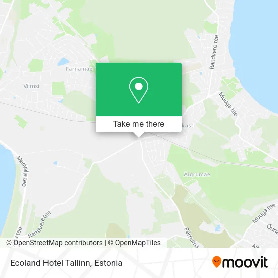 Ecoland Hotel Tallinn map