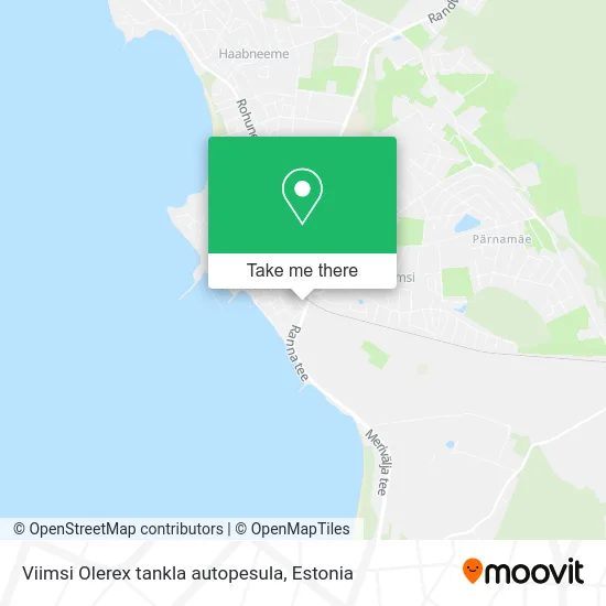 Карта Viimsi Olerex tankla autopesula