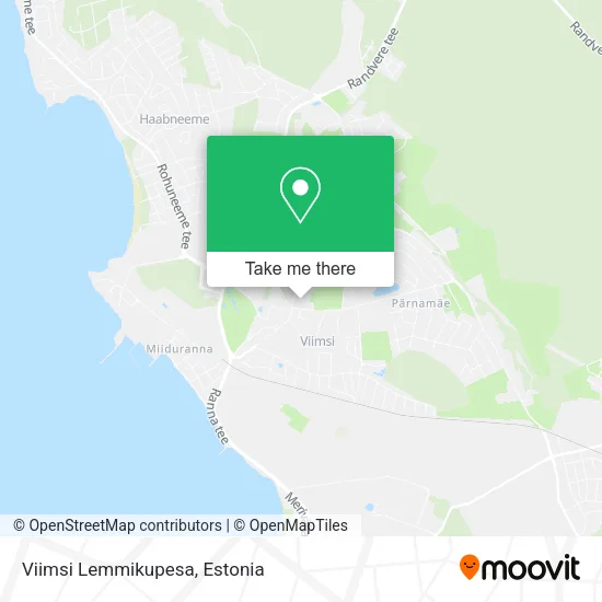 Карта Viimsi Lemmikupesa