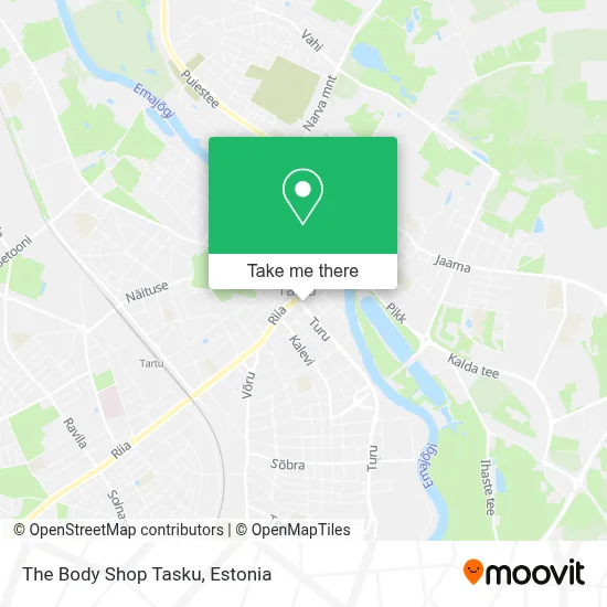 The Body Shop Tasku map