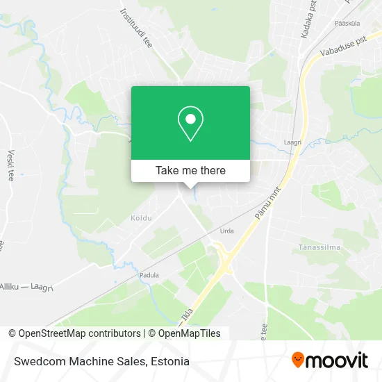 Swedcom Machine Sales map