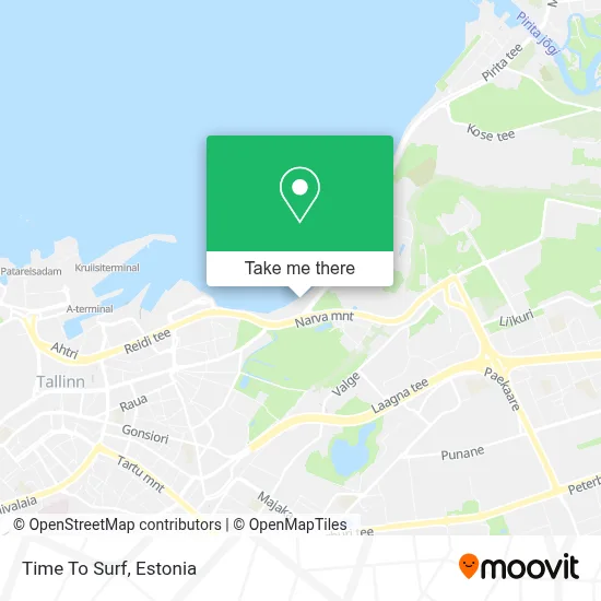 Time To Surf map