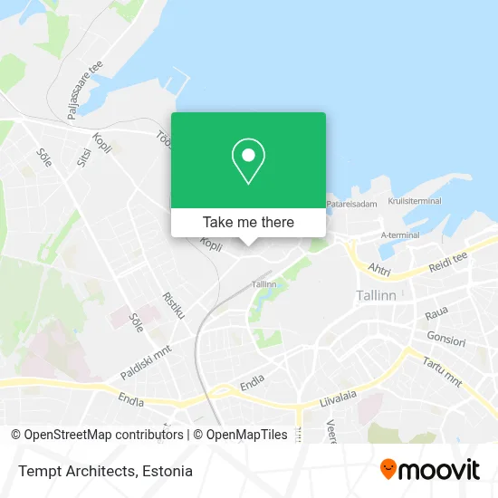 Tempt Architects map