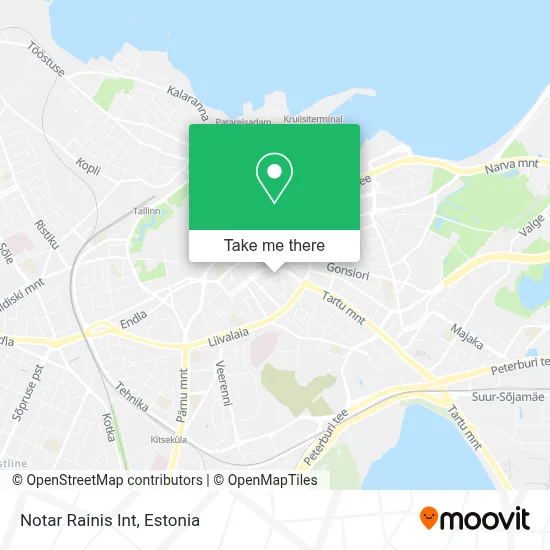 Notar Rainis Int map