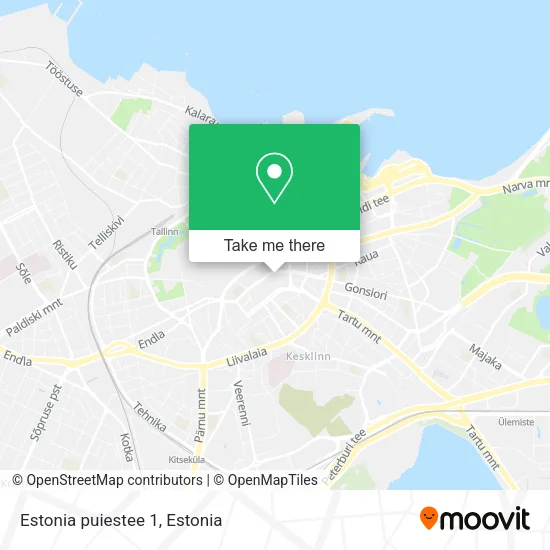 Estonia puiestee 1 map