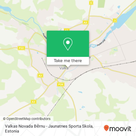 Valkas Novada Bērnu - Jaunatnes Sporta Skola map