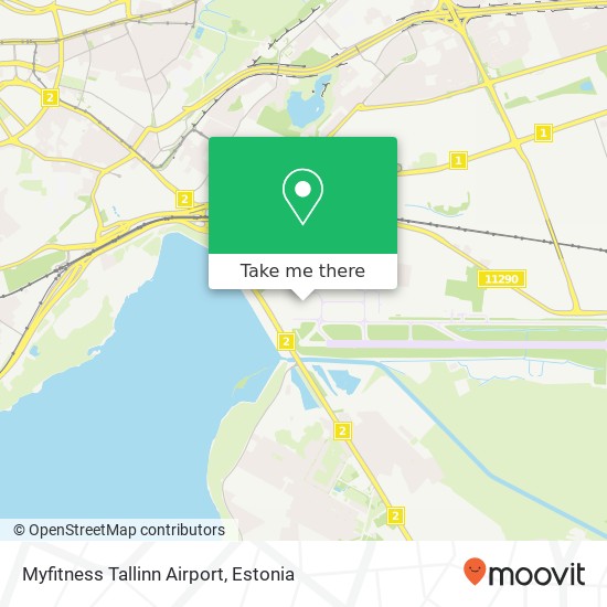 Myfitness Tallinn Airport map