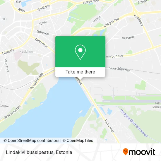 Lindakivi bussipeatus map