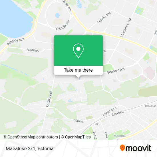 Карта Mäealuse 2/1