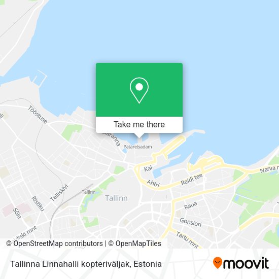 Tallinna Linnahalli kopteriväljak map