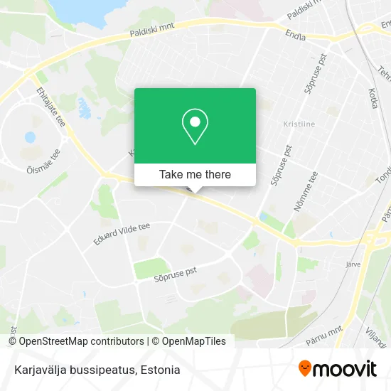 Карта Karjavälja bussipeatus