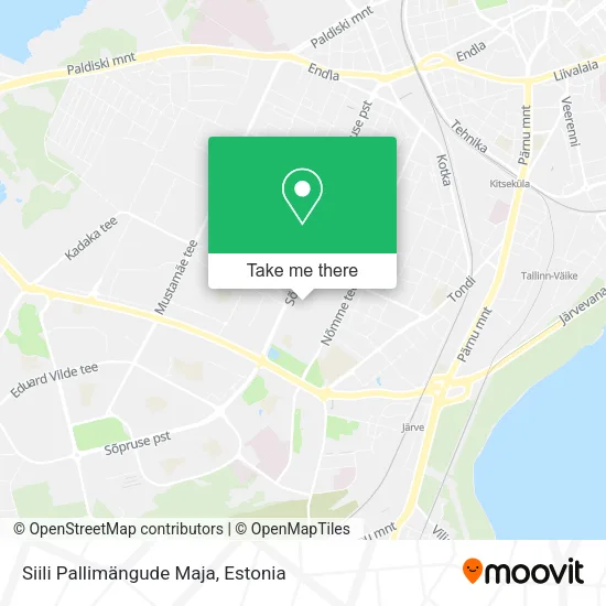 Карта Siili Pallimängude Maja