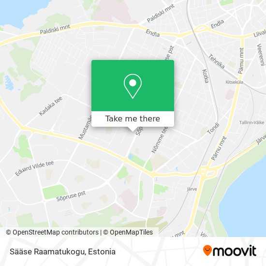 Sääse Raamatukogu map