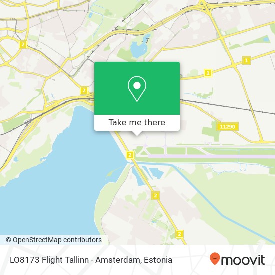 LO8173 Flight Tallinn - Amsterdam map