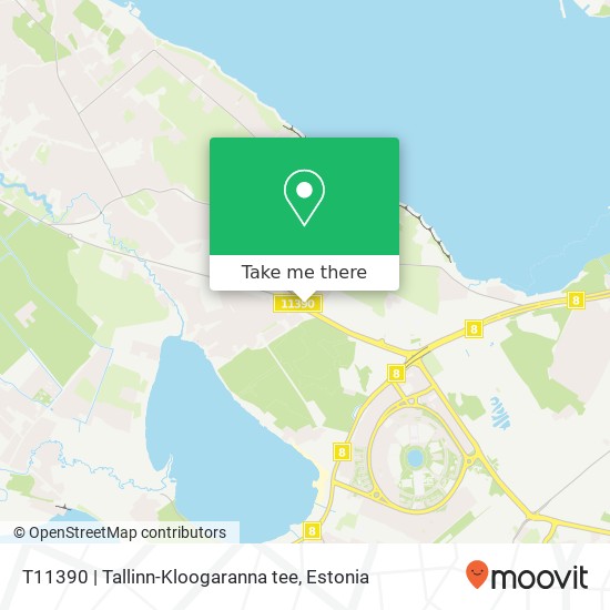 Карта T11390 | Tallinn-Kloogaranna tee