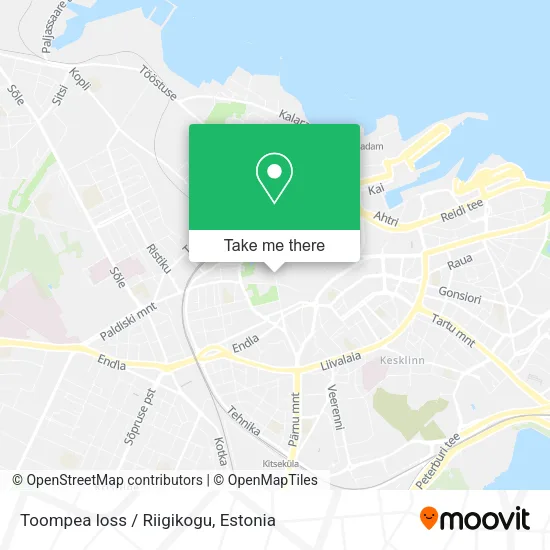 Карта Toompea loss / Riigikogu