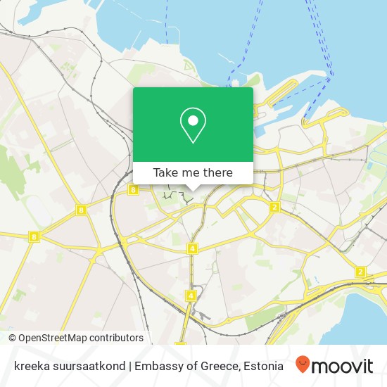 kreeka suursaatkond | Embassy of Greece map