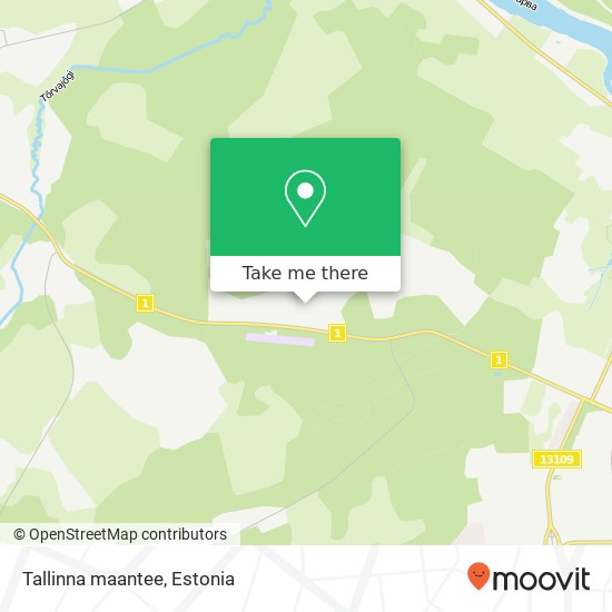 Карта Tallinna maantee