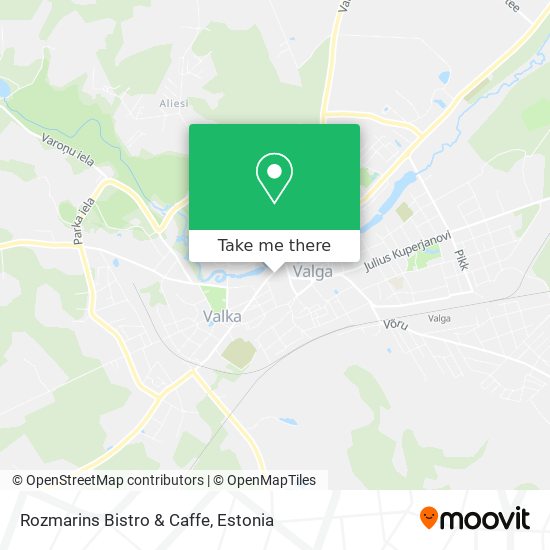 Карта Rozmarins Bistro & Caffe