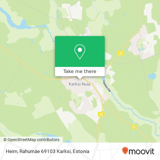 Heim, Rahumäe 69103 Karksi map