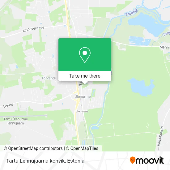 Карта Tartu Lennujaama kohvik
