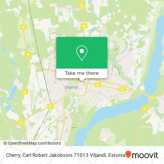 Cherry, Carl Robert Jakobsoni 71013 Viljandi map