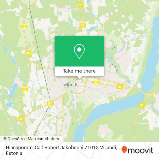 Hinnapomm, Carl Robert Jakobsoni 71013 Viljandi map