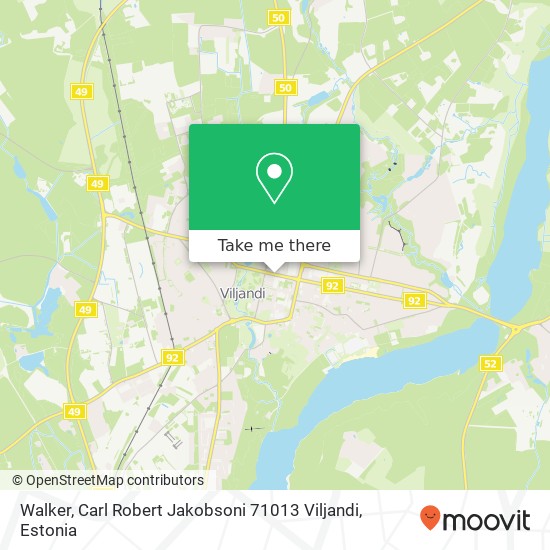 Карта Walker, Carl Robert Jakobsoni 71013 Viljandi